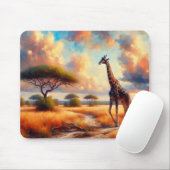 Tapis De Souris Giraffe (Avec souris)