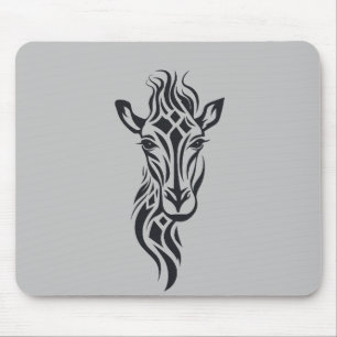 Tapis De Souris Giraffe Animal Freedom World Wildlife Wonder Art