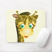 Tapis De Souris Giraffe Bébé mignonne - (Avec souris)