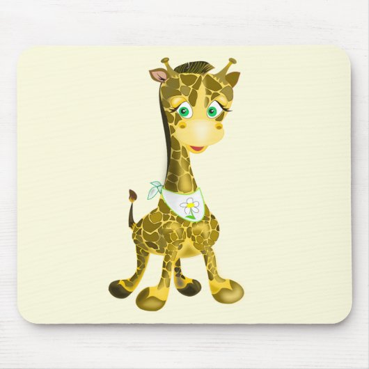 Tapis De Souris Giraffe Bébé mignonne (Devant)