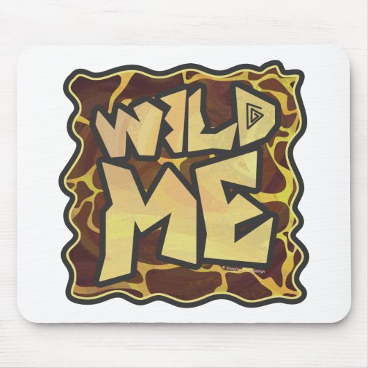 Tapis De Souris Giraffe Brown et jaune (Devant)