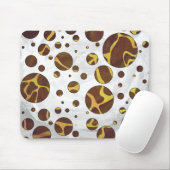 Tapis De Souris Giraffe Brown et jaune (Avec souris)