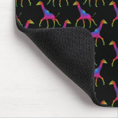 Tapis De Souris Giraffe de couleur arc-en-ciel (Coin)