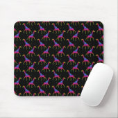 Tapis De Souris Giraffe de couleur arc-en-ciel (Avec souris)
