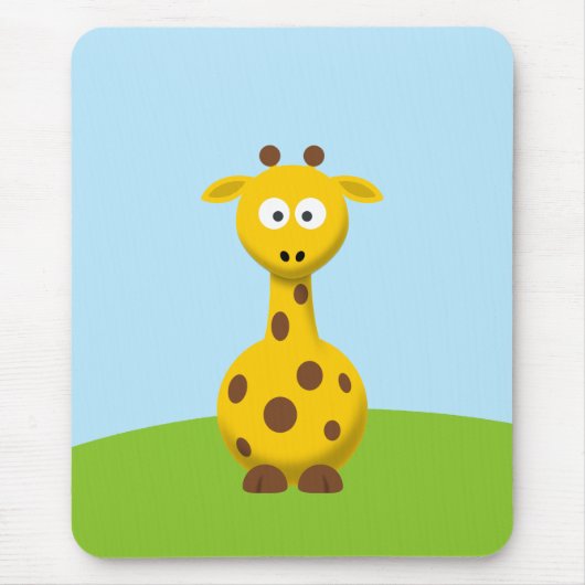 Tapis De Souris Giraffe de dessin (Devant)