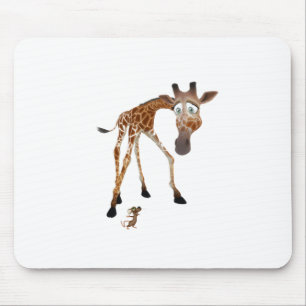 Tapis De Souris Giraffe de dessin et souris
