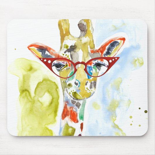 Tapis De Souris Giraffe de pantalons (Devant)