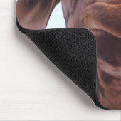 Tapis De Souris Giraffe Drôle Visage (Coin)