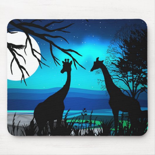 Tapis De Souris Giraffes africaines (Devant)
