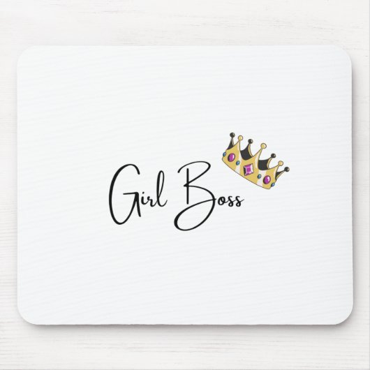 Tapis De Souris Girl Boss Mousepad (Devant)