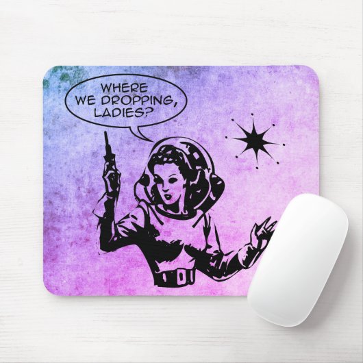 Tapis De Souris Girl Gamer Grunge (Avec souris)