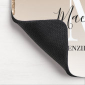 Tapis De Souris Girl Gold Parties scintillant rose Nom du monogram (Coin)