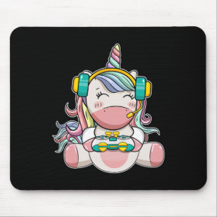 Tapis De Souris Girl Unicorn Jeu Vidéo mignonne Jeu Femmes Filles