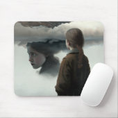 Tapis De Souris Girl with clouds (Avec souris)