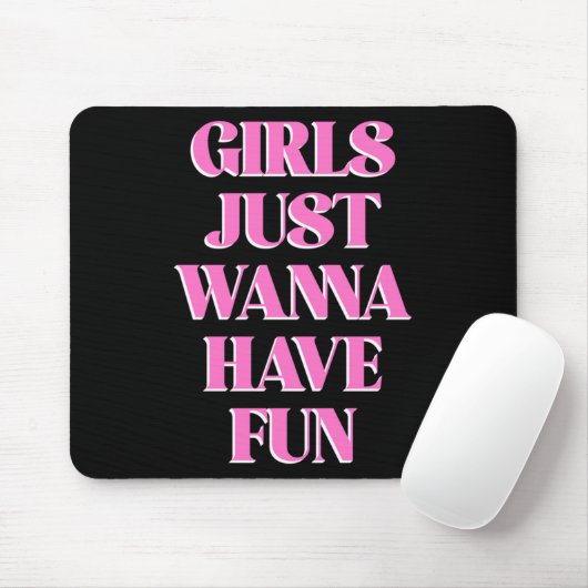 Tapis De Souris Girls Just W Have Fun Long Sleeve (Avec souris)