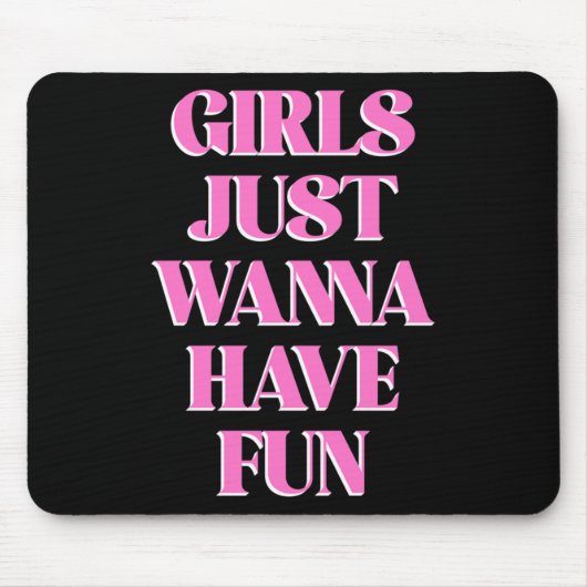 Tapis De Souris Girls Just W Have Fun Long Sleeve (Devant)