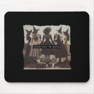 Tapis De Souris Girls Sera Filles Sorcière Witchy Saison Éffrayant