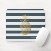 Tapis De Souris Girly Moderne Chic Or Pinces D'Ananas (Avec souris)