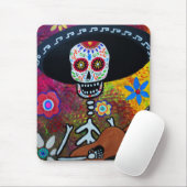 Tapis De Souris Gitarero Serenata Dia de los Muertos (Avec souris)