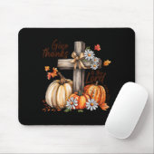 Tapis De Souris Give Thanks To The Lord Fall Pumpkin Thanksgiving (Avec souris)