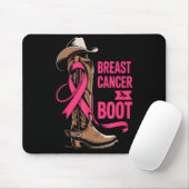 Tapis De Souris Giving Breast Cancer The Boot Cowboy Design (Avec souris)