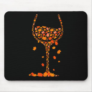 Tapis De Souris Gl De Vin Feuille D'Érable Automne Automne Automne
