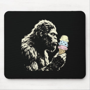 Tapis De Souris Glace Bigfoot Drôle Sasquatch Vintage Été