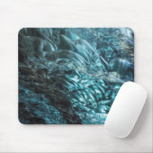 Tapis De Souris Glace bleue d'une grotte de glace, Islande (Avec souris)