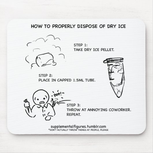 Tapis De Souris Glace carbonique Mousepad (Devant)