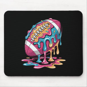 Tapis De Souris Glace Crème Chute Football Choses Qb Rb Lineman Wr