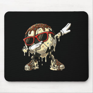 Tapis De Souris Glace de football cool Dab Dance Drôle de fonte Sp