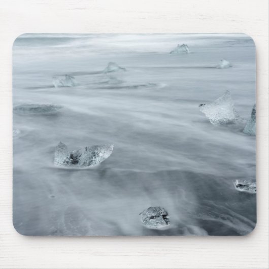 Tapis De Souris Glace et eau sur une plage, île (Devant)