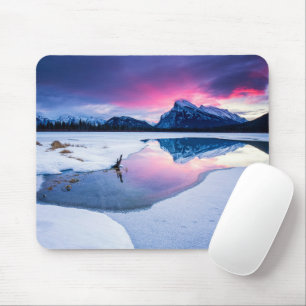 Tapis De Souris Glace et neige   Mt. Rundle, Canada