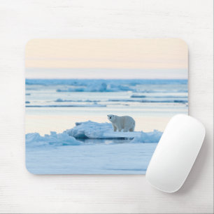 Tapis De Souris Glace et neige Ours polaire Iceberg Norvège