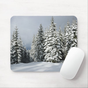 Tapis De Souris Glace et neige Pine Woodland, Autriche