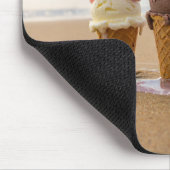 Tapis De Souris Glaces sur une plage  (Coin)