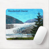 Tapis De Souris Glacier Mendenhall (Avec souris)