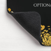 Tapis De Souris Glam élégant Cheetah Gold & Black Exotic Jungle (Coin)