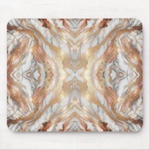 Tapis De Souris Glam Rose Gold Luxueux Marble Butterfly tendance