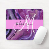 Tapis De Souris Glamour Abstrait Texture de scintillement violet M (Avec souris)