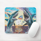 Tapis De Souris Glamour Chomp-Shark Dressage pour les gemmes brill (Avec souris)