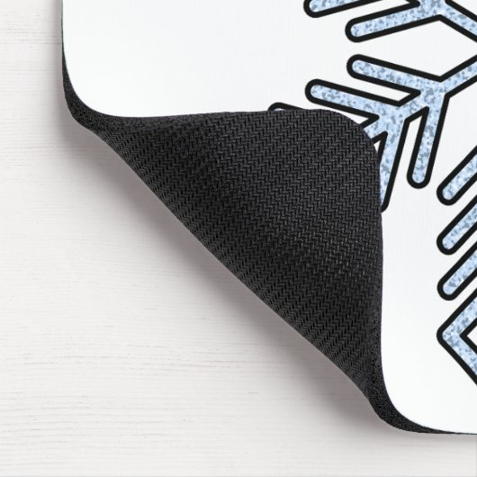 Tapis De Souris Glitter Snowflake - Baby Blue Branches (Coin)