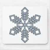 Tapis De Souris Glitter Snowflake - Baby Blue Branches (Devant)