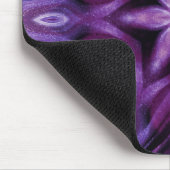 Tapis De Souris Glitterie Purple Kaleidoscope Coeurs Gradient (Coin)