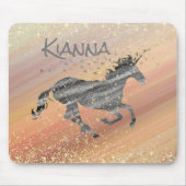 Tapis De Souris Glittery Starry Unicorn (Devant)