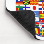 Tapis De Souris Globe de drapeau (Coin)