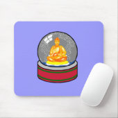 Tapis De Souris Globe De Neige Bouddha (Avec souris)