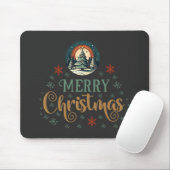 Tapis De Souris Globe de Noël des neiges (Avec souris)