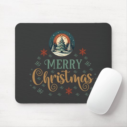 Tapis De Souris Globe de Noël des neiges (Avec souris)