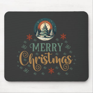 Tapis De Souris Globe de Noël des neiges